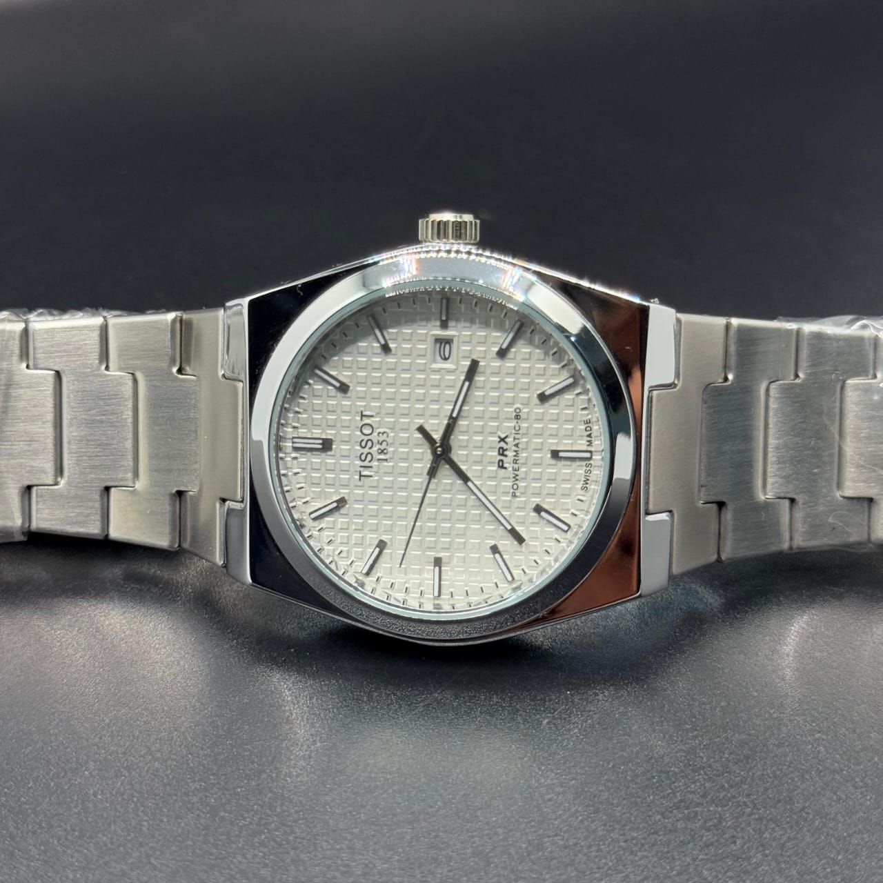 TISSOT PRX | White Dial with Silver Chain