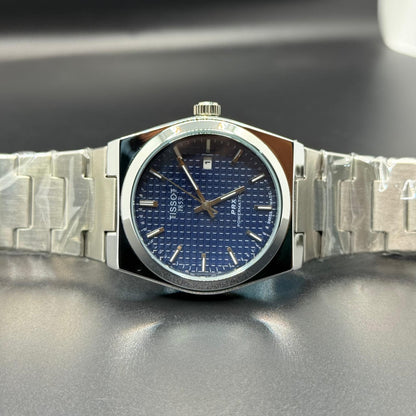 TISSOT PRX | Blue Dial with Silver Chain